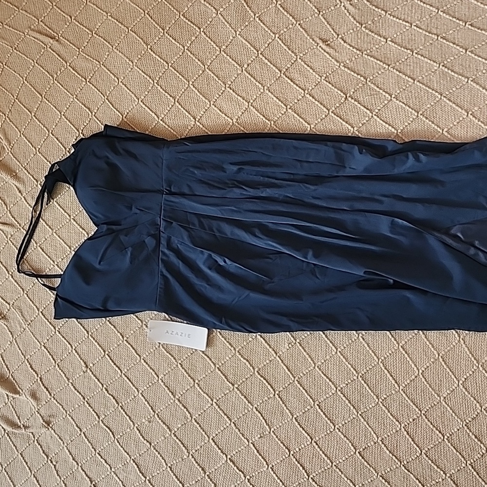 Azazie Ollie Dress - Dark Navy